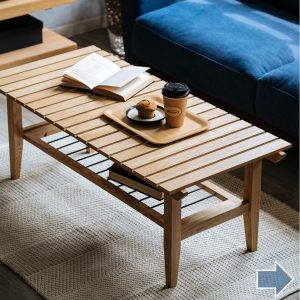 格子状がオシャレなローテーブル｜ienowa イエノワ